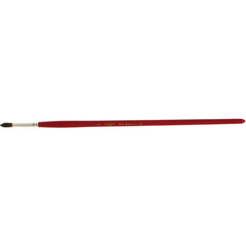 Round Marking Paint Brush, 3/16" Brush Width, Camel Hair, Wood Handle Helyx Safety & Industrial Supplies