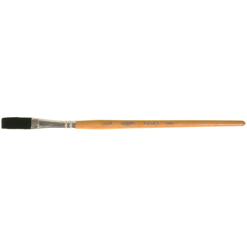 One Stroke Paint Brush, 3/8" Brush Width, Ox Hair, Wood Handle Helyx Safety & Industrial Supplies