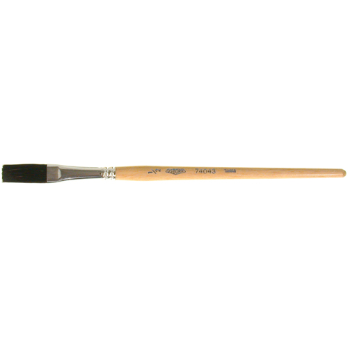 One Stroke Paint Brush, 1/2" Brush Width, Ox Hair, Wood Handle Helyx Safety & Industrial Supplies