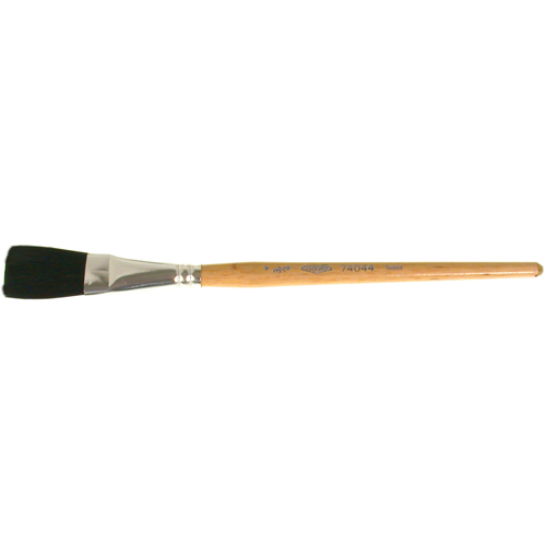 Pinceau une passe, Largeur de la brosse de 3/4", Soie de bœuf, Manche &agrave; Bois Helyx Safety & Industrial Supplies