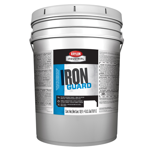 Industrial Iron Guard&reg; Water-Based Enamel, 5 gal., Pail, White Helyx Safety & Industrial Supplies