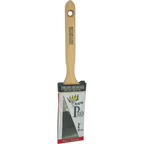 Pinceau angulaire Pro, Poly/nylon, Manche Bois, Largeur de 2" Helyx Safety & Industrial Supplies