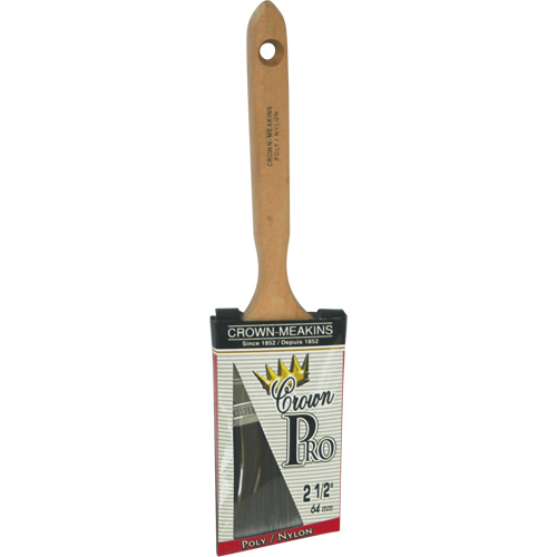 Angular Pro Paint Brush, Poly/Nylon, Wood Handle, 2-1/2" Width Helyx Safety & Industrial Supplies