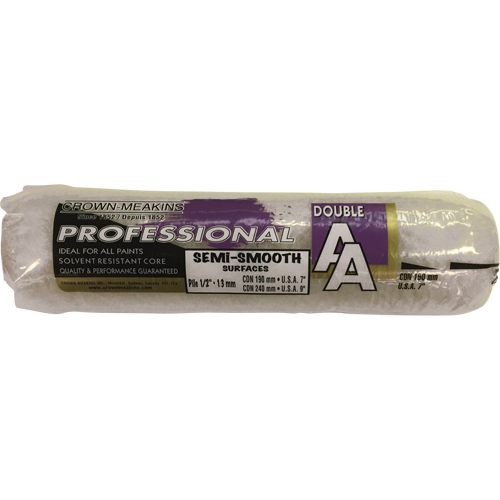 Professional AA Synthetic Paint Roller Cover, 13 mm (1/2") Nap, 240 mm (9-1/2") L Helyx Safety & Industrial Supplies