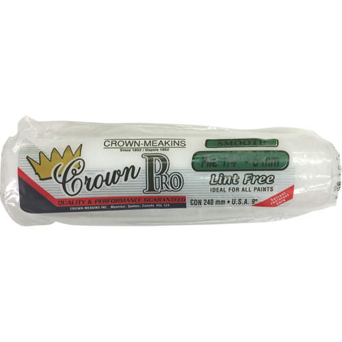Professional Lint-Free Paint Roller Cover, 6 mm (1/4") Nap, 240 mm (9-1/2") L Helyx Safety & Industrial Supplies