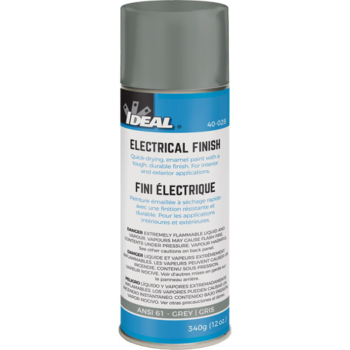 Spray Paint, Grey, Gloss, Aerosol Can Helyx Safety & Industrial Supplies