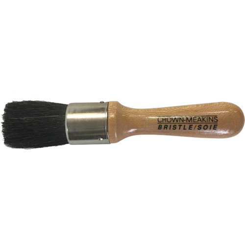 Stencil Brush, Natural Bristles, Wood Handle, 1" Width Helyx Safety & Industrial Supplies