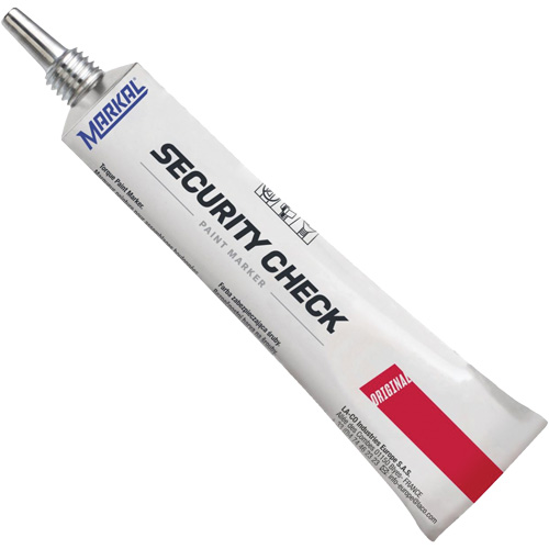 Security Check Paint Marker, 1.7 oz., Tube, Red Helyx Safety & Industrial Supplies