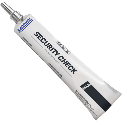 Security Check Paint Marker, 1.7 oz., Tube, Black Helyx Safety & Industrial Supplies