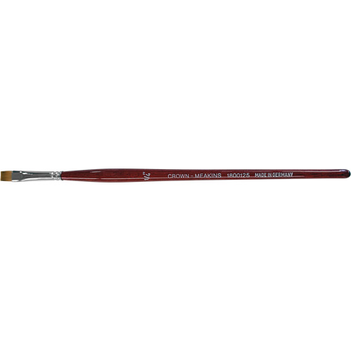 Flat Artist Brush, 1/4" Brush Width, Synthetic, Wood Handle Helyx Safety & Industrial Supplies