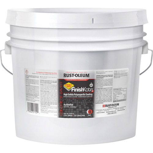 Concrete Saver&reg; FinishKote 80 High Solids Polyaspartic Floor Coating Part B, Pail, Clear/Tint Base Helyx Safety & Industrial Supplies