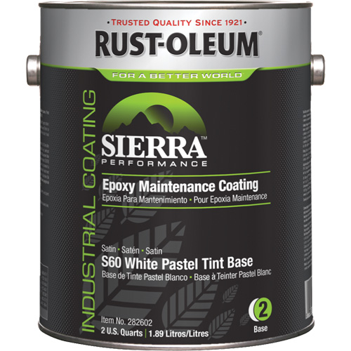 Sierra Performance S60 Water-Based Epoxy Maintenance Coating Pastel Base, Gallon, Tint Base Helyx Safety & Industrial Supplies