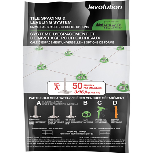 Miracle Sealants&reg; Levolution Universal Spacer Helyx Safety & Industrial Supplies