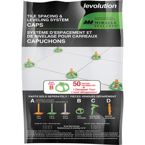 Miracle Sealants&reg; Levolution Universal Caps Helyx Safety & Industrial Supplies