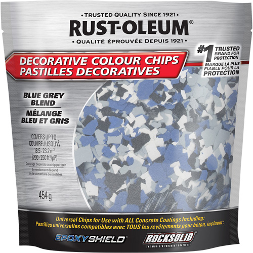 Pastilles de couleur d&eacute;coratives, 474 g, Sac, M&eacute;lange bleu gris Helyx Safety & Industrial Supplies