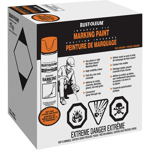 Inverted Marking Paint Spray, Aerosol Can Helyx Safety & Industrial Supplies