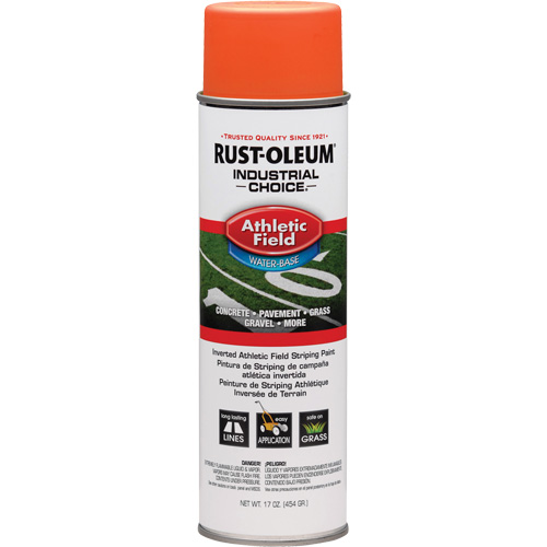 AF1600 Athletic Field Striping Paint, Orange, Aerosol Can Helyx Safety & Industrial Supplies