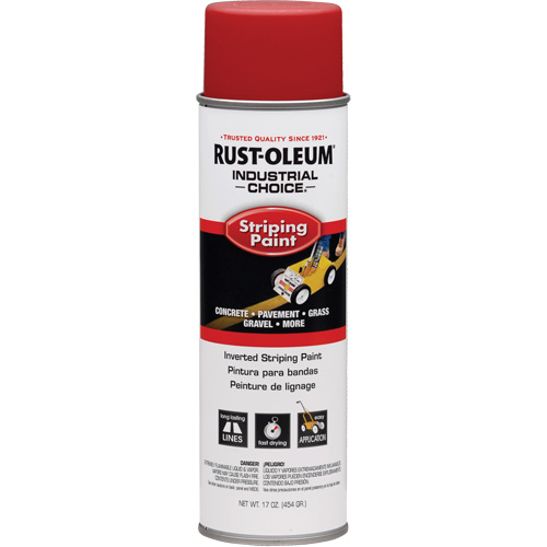 Peinture pour traçage de ligne &agrave; l'envers du syst&egrave;me S1600, Rouge, Canette a&eacute;rosol Helyx Safety & Industrial Supplies