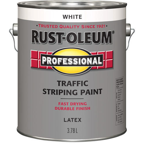 Traffic Striping Paint, White, 3.78 L, Jug Helyx Safety & Industrial Supplies