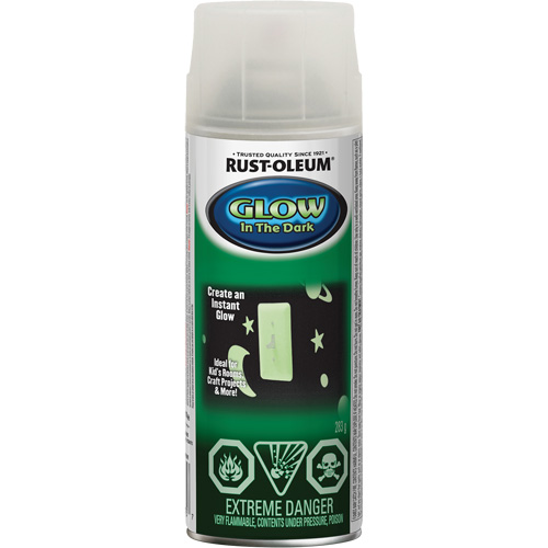 Specialty Glow-in-the-Dark Paint, Aerosol Can, Clear Helyx Safety & Industrial Supplies