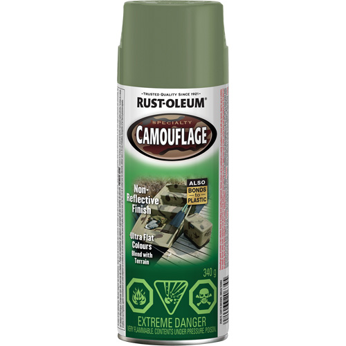 Specialty Camouflage Paint, Aerosol Can, Earth Brown Helyx Safety & Industrial Supplies