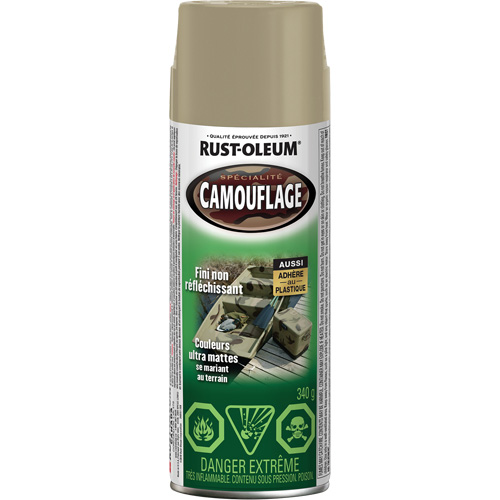 Specialty Camouflage Paint, Aerosol Can, Khaki Helyx Safety & Industrial Supplies