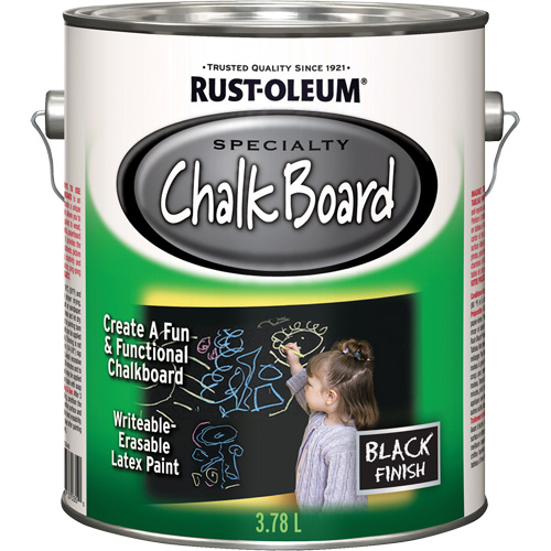 Peinture sp&eacute;cialis&eacute;e pour tableau noir, 3,78 L, Gallon, Noir Helyx Safety & Industrial Supplies
