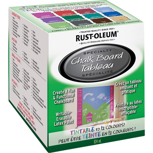 Specialty Chalk Board Paint, 824 ml, Kit, Tint Base Helyx Safety & Industrial Supplies
