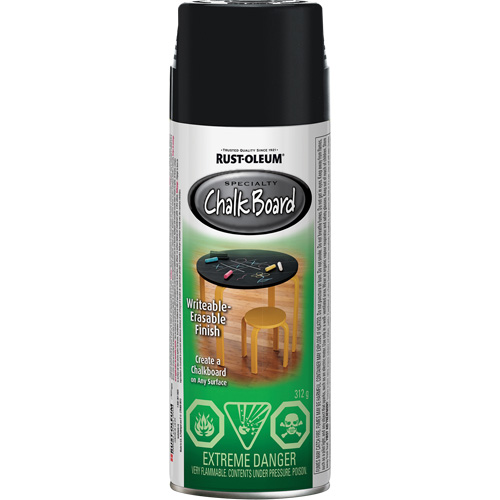 Specialty Chalk Board Paint, Aerosol Can, Black Helyx Safety & Industrial Supplies