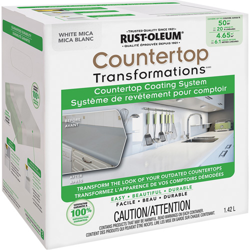 Countertop Transformations&reg; Mica Countertop Coating System, 1.42 L, Kit, White Mica Helyx Safety & Industrial Supplies