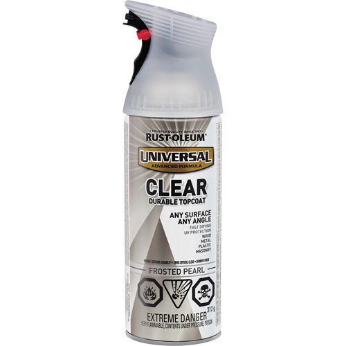 Universal Durable Top Coat, 312 g, Aerosol Can, Frosted Pearl Helyx Safety & Industrial Supplies
