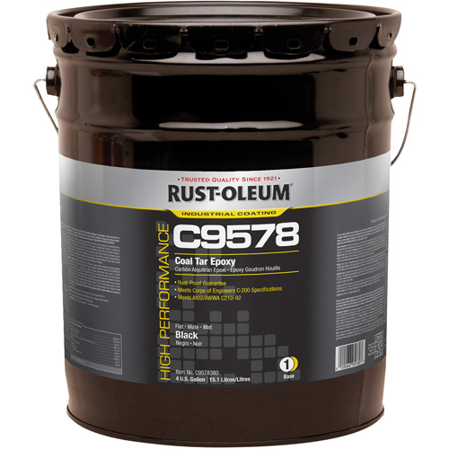 &eacute;poxy &agrave; base de goudron de houille et &agrave; haute teneur en solides du syst&egrave;me C9578, 4 gal., Seau Helyx Safety & Industrial Supplies