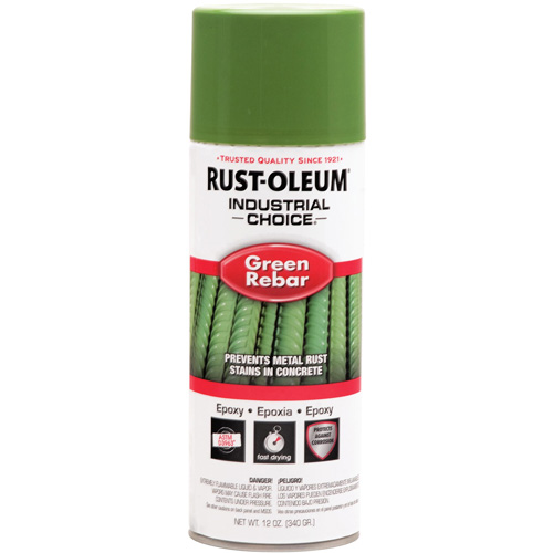 Industrial Choice&reg; RB1600 System Rebar Epoxy Spray, Green Rebar, 12 fl. oz., Aerosol Can Helyx Safety & Industrial Supplies