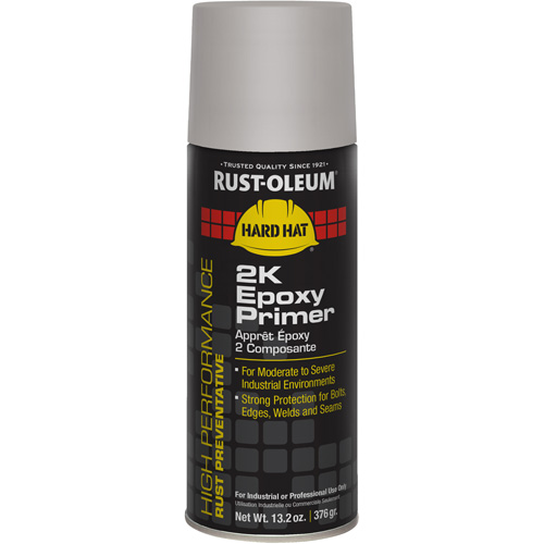 Appr&ecirc;t &eacute;poxydique 2K &agrave; haute performance en a&eacute;rosol du syst&egrave;me V2300, Gris, 13 oz, Canette a&eacute;rosol Helyx Safety & Industrial Supplies