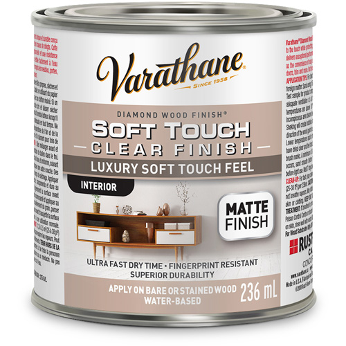 Varathane&reg; Diamond Wood Finish&reg; Coating, 236 ml, Clear, Matte Helyx Safety & Industrial Supplies