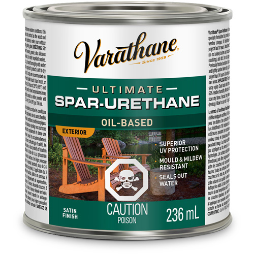 Varathane&reg; Diamond Outdoor Wood Finish, 236 ml, Clear, Satin Helyx Safety & Industrial Supplies