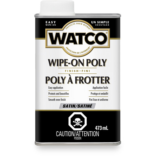 Teinture &agrave; essuyage en poly Watco, 473 ml, Transparent, Satin Helyx Safety & Industrial Supplies