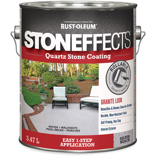 Stoneffects Quartz Stone Coating, 3.78 L, Water-Based, Textured, Grey Helyx Safety & Industrial Supplies