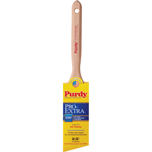 Pro-Extra Glide Paint Brush, Blended Material, Wood Handle, 2" Width Helyx Safety & Industrial Supplies