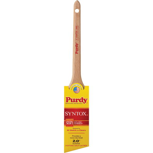 Syntox Angular Brush, Synthetic, Wood Handle, 2" Width Helyx Safety & Industrial Supplies