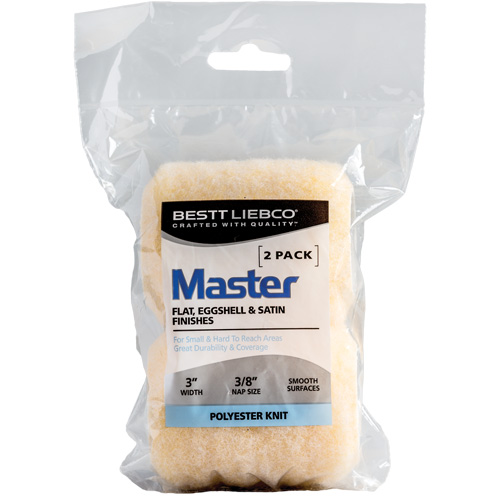 Master Trim and Traffic Roller Refill, 10 mm (3/8") Nap, 75 mm (3") L Helyx Safety & Industrial Supplies