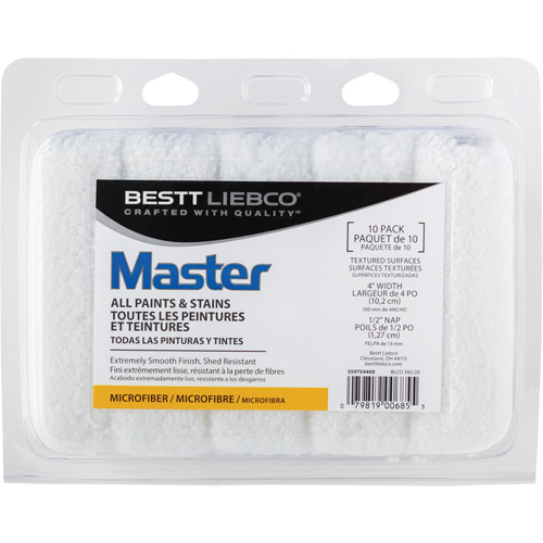 Couvre-rouleau en microfibre Master, Nap 13 mm (1/2"), 101,6 mm (4") l Helyx Safety & Industrial Supplies