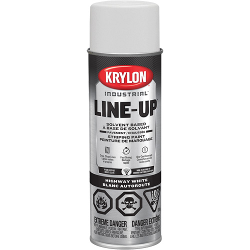 Professional Solvent-Based Marking Paint, White, 18 oz., Aerosol Can Helyx Safety & Industrial Supplies
