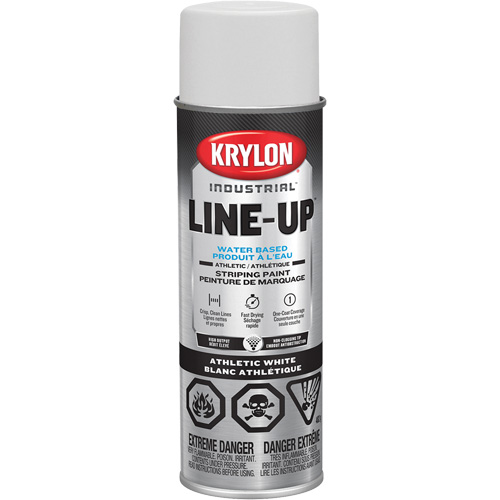 Industrial LINE-UP Athletic Field Striping Aerosol Paint, White, 18 oz., Aerosol Can Helyx Safety & Industrial Supplies