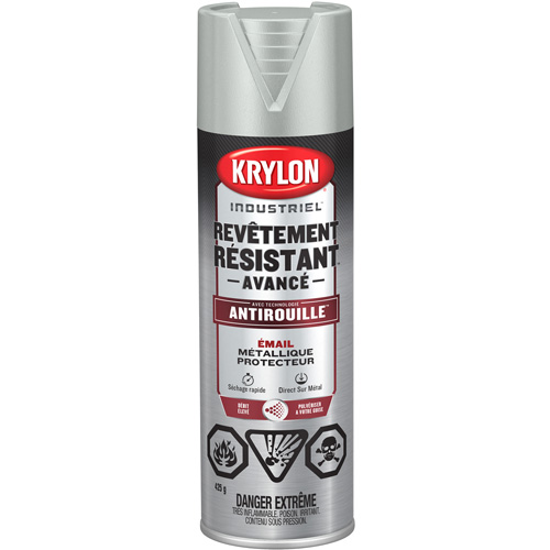 Tough Coat&reg; Advanced Paint with Rust Barrier Technology, Aluminum, Metallic, 425 g, Aerosol Can Helyx Safety & Industrial Supplies