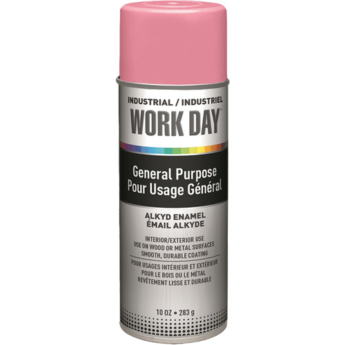 Peinture industrielle Work Day, Rose, Brillant, 10 oz, Canette a&eacute;rosol Helyx Safety & Industrial Supplies