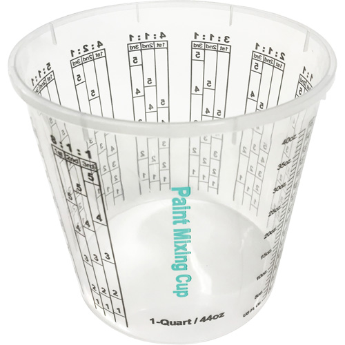 Gobelet en plastique pour m&eacute;lange de peinture, 1,25 L Helyx Safety & Industrial Supplies