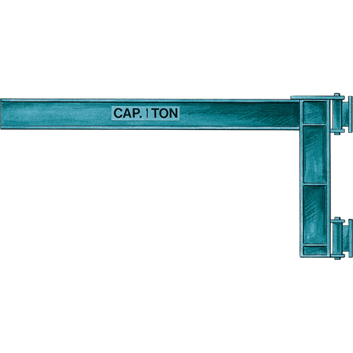 Wall Jibs, H Beam, 5-1/4" Flange Width, 1000 lbs. (0.5 tons) Capacity Helyx Safety & Industrial Supplies