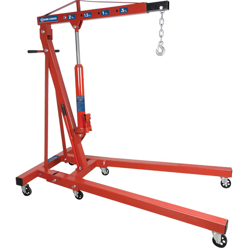 2-Ton Folding Shop Crane, 4000 lbs. (2 tons) Capacity Helyx Safety & Industrial Supplies