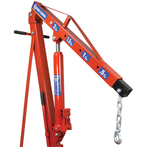 2-Ton Folding Shop Crane, 4000 lbs. (2 tons) Capacity Helyx Safety & Industrial Supplies